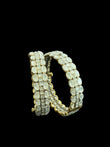 Openable Antique finish moissanite bangle