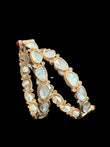 Openable single line Polki bangle