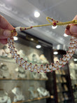 Moissanite necklace with jhumki