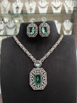 Aqua Green AD necklace