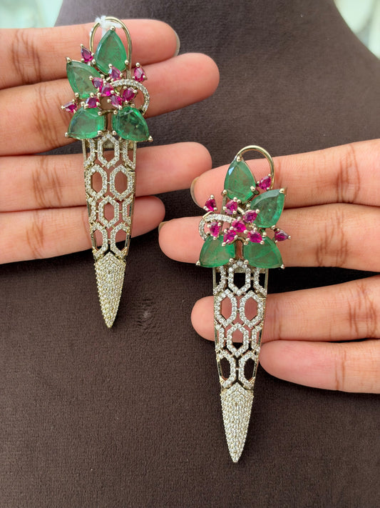 CH(462)Nayla antique finish earrings
