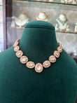 Single line Polki necklace