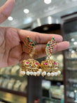 Gold plated Peacock Jhumki