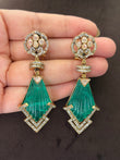 Raiba moissanite carving earrings