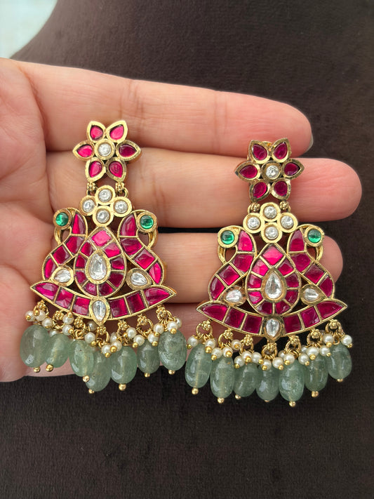 GT(2950)Lakshmi double layer takker necklace set