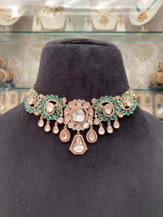 Open Polki Necklace set