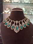 MS(1398)Stella emerald antique necklace set