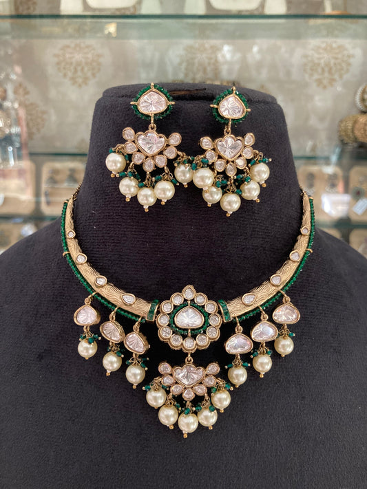 Antique polki necklace