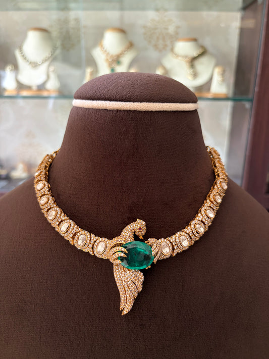 CD(877)Ahilya moissanite necklace set