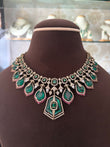 CH(1469)Kusha antique doublet stone necklace