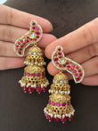 GT(310)Vaijayanti gold look earrings
