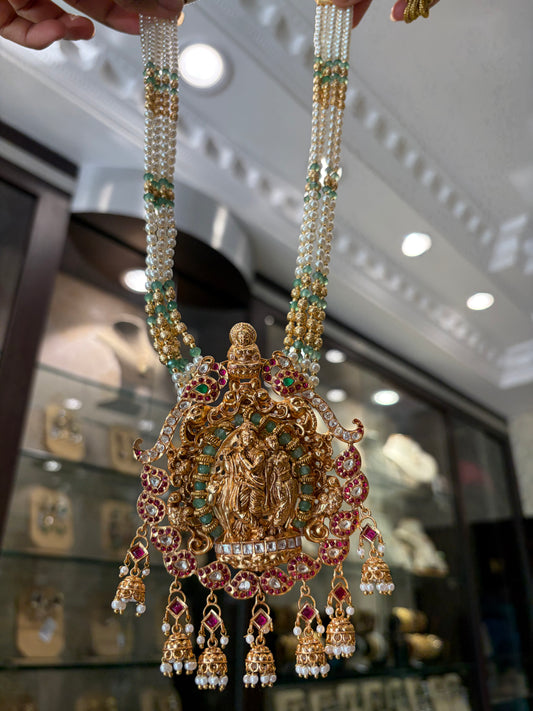 Gold plated temple necklace