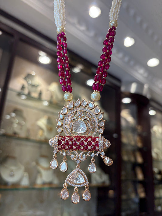 CD(816)Long Polki necklace