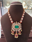 MS(1294)Naomi long Polki necklace set