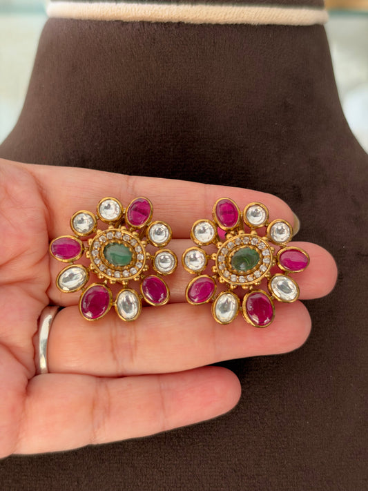 MS(910)Nitya choker cum Necklace set