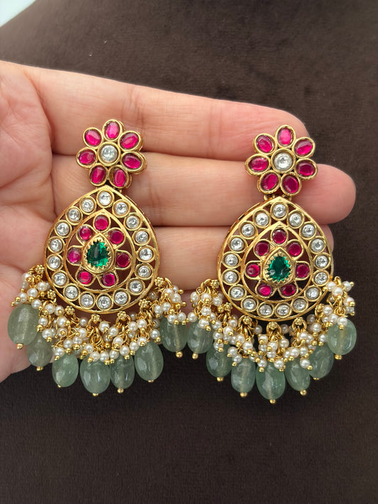 GT(263)Indulekha Jadau Earrings