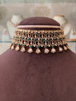 CH(1647)Hawa mahal inspired polki necklace set