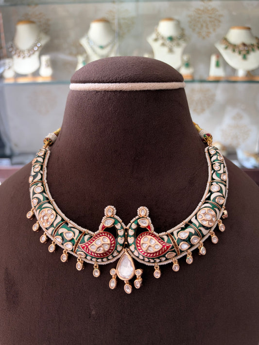 MS(975)Hasli peacock necklace