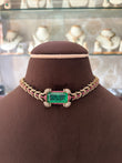 CH(741)Josephine antique doublet stone choker