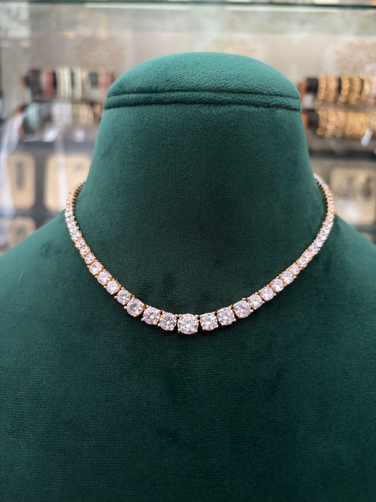 Single line CZ necklace