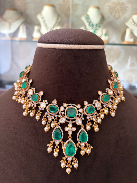 MS(1170)Alina Polki necklace set