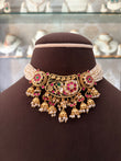 MF(778)Matilda gold plated moissanite choker
