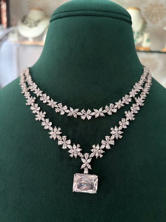 AR(667)AR(667)Reya double layer necklace set