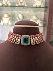 Alexandra antique moissanite choker