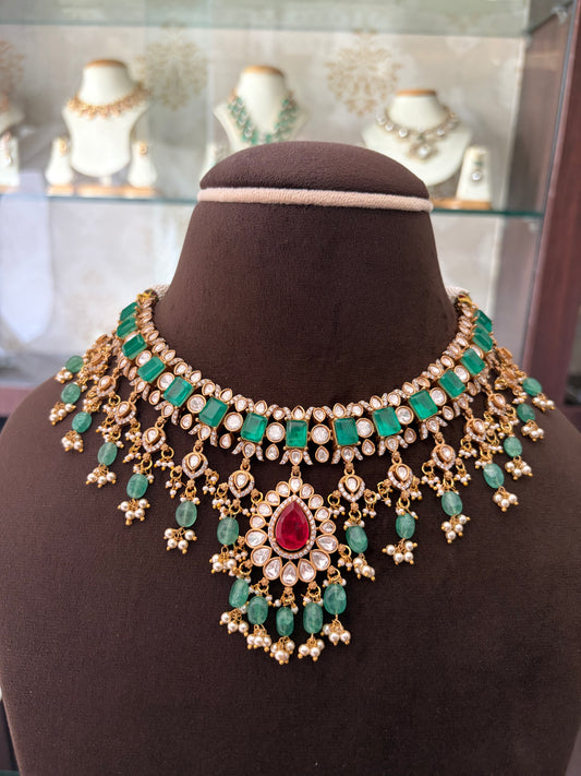 Padmini multi colour choker cum necklace