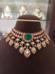 RN(2937)Pranita premium Polki necklace set