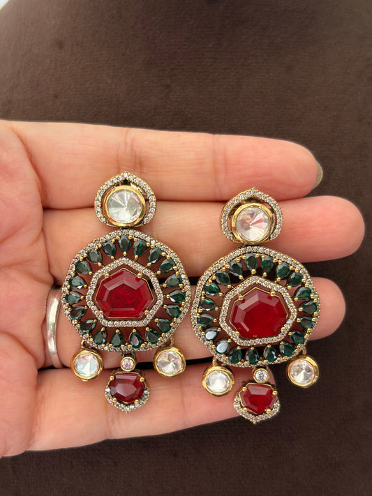 MP(2306)Siddhika antique layering necklace set