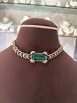 CH(741)Josephine antique doublet stone choker