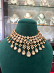 Gold plated Polki necklace