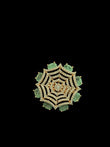 Mint coloured adjustable ring