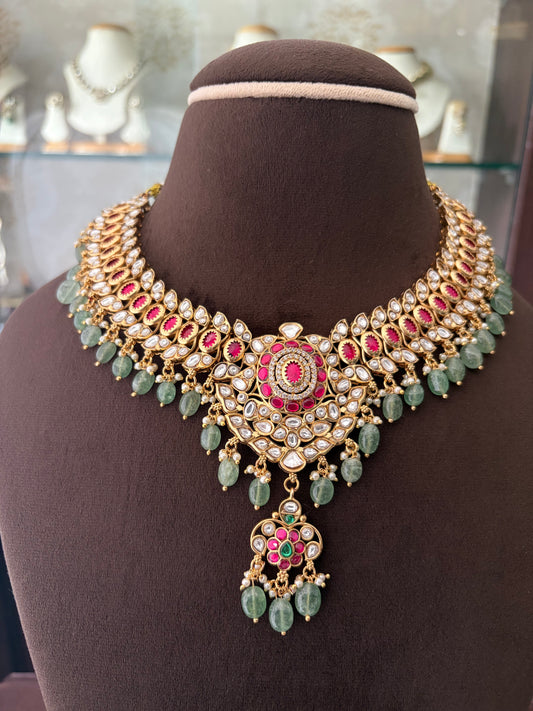 GT(1195)Anahita Jadau necklace set