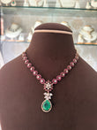 CH(541)Emilia antique necklace set