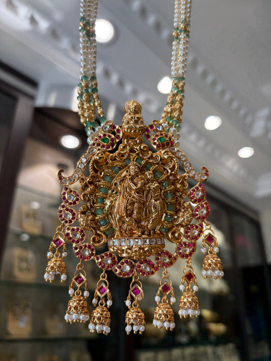 Gold plated temple necklace