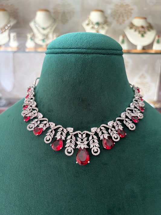 TJ(899)Aryahi Ruby stone necklace
