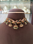CH(702)Mishka designer bird necklace