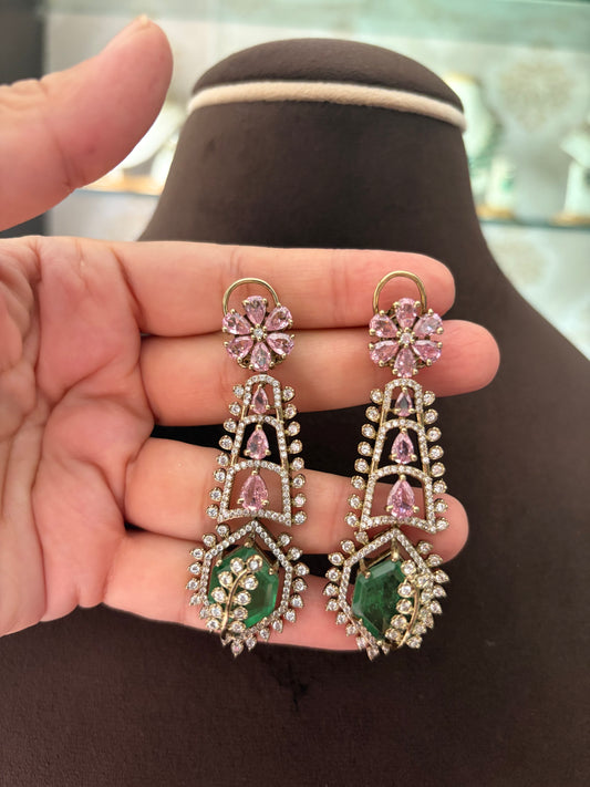 CH(712)Rosalie designer necklace set