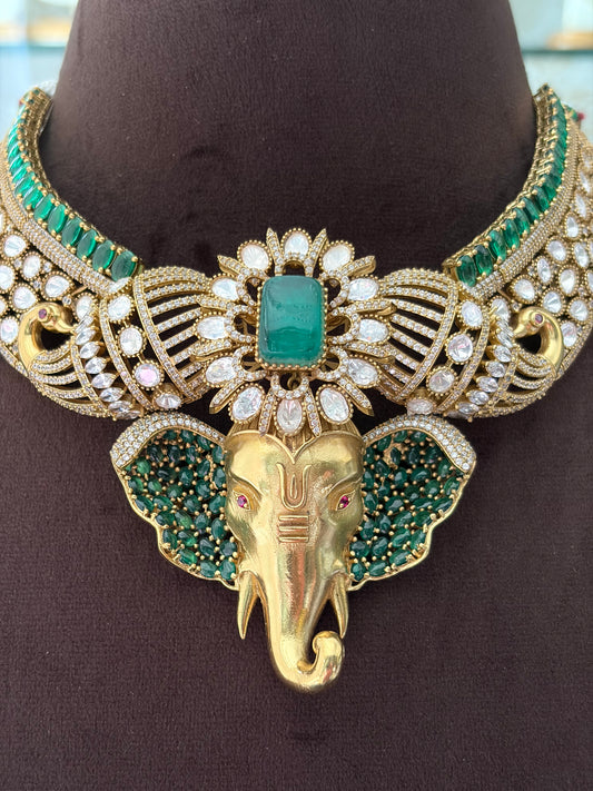 MS(2001)Ganesha Designer choker set