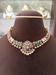 SL(850)Shravani meenakari polki necklace