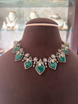 CH(1075)Cathirine doublet stone necklace