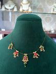 Gold look wire necklace